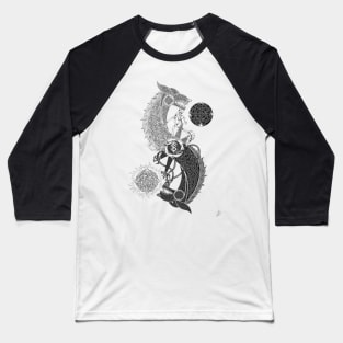 Skoll and Hati Knotwork Baseball T-Shirt